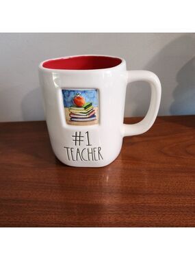 #1 Teacher RAE DUNN New Mug Artisan Collection By Magenta